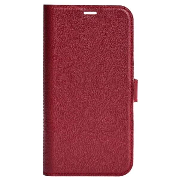 Essentials iPhone XR/11 nahkalompakko, irrotettava, punainen Röd