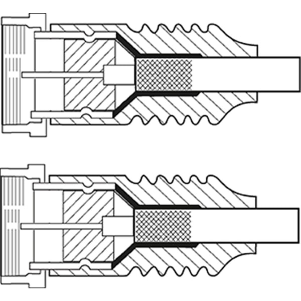 Goobay SAT-antennkabel (80 dB), dubbelskärmad F-plugg > F-plugg (helt skärmad)