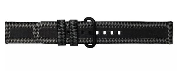 Strap Studio Textil Klockarmband Active 20mm, Svart