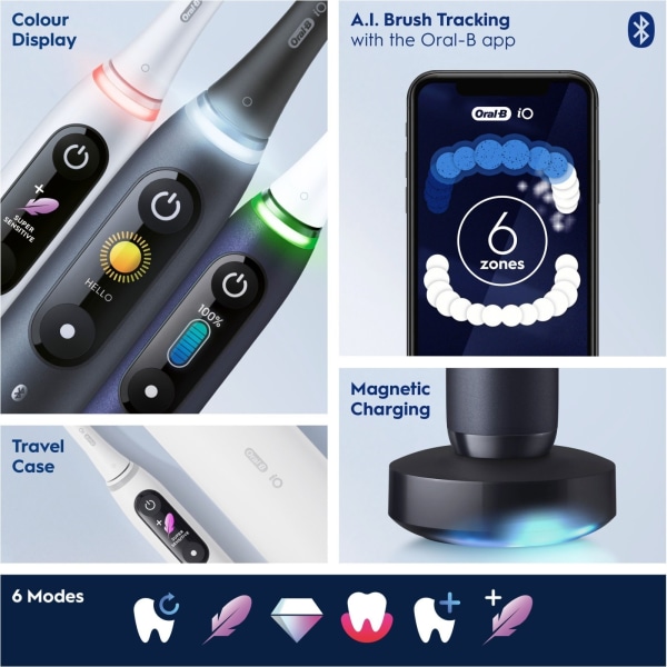 Oral B iO Series 8 - elektrisk tandborste, lila