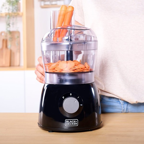 BLACK+DECKER Foodprocessor 600W Sort