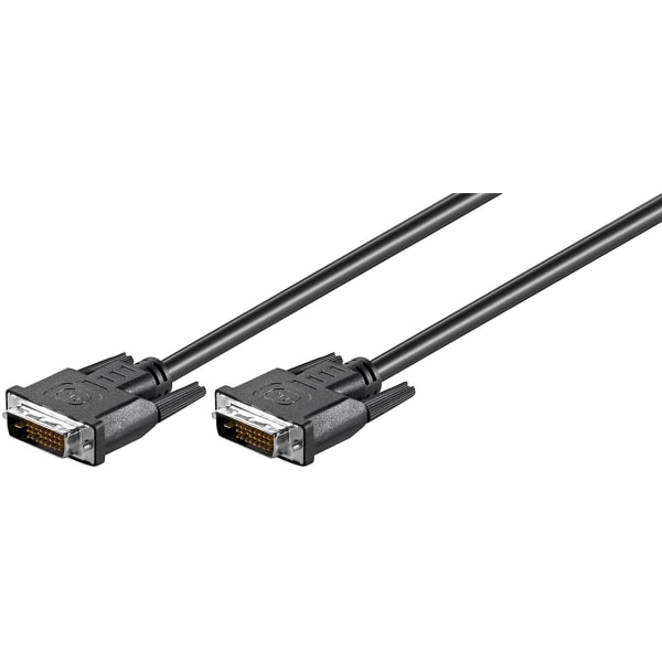 Goobay DVI-D Full HD-kabel Dual Link, Nickel DVI-D-kontakt Dual