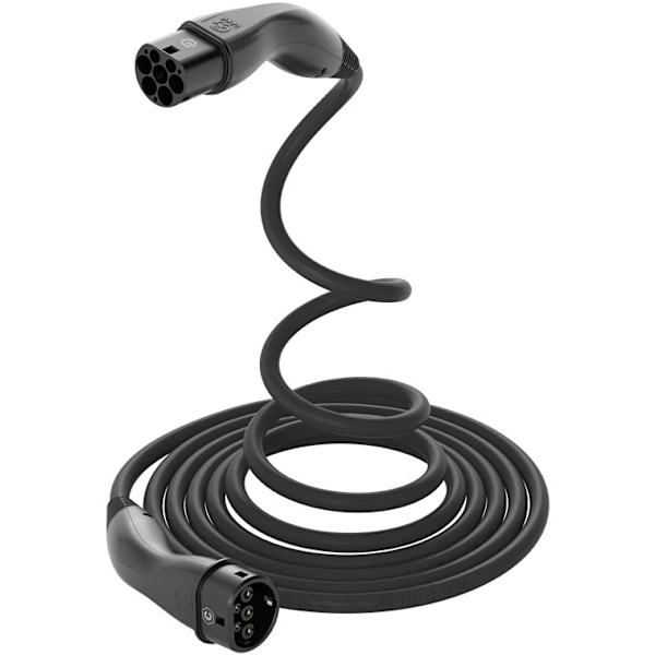 LAPP MOBILITY HELIX laddkabel Typ 2, upp till 7,4 kW, m, svart (5555935002) 32 A, 1-fas, för laddning av hybrid- och elbilar med Typ 2-anslutning