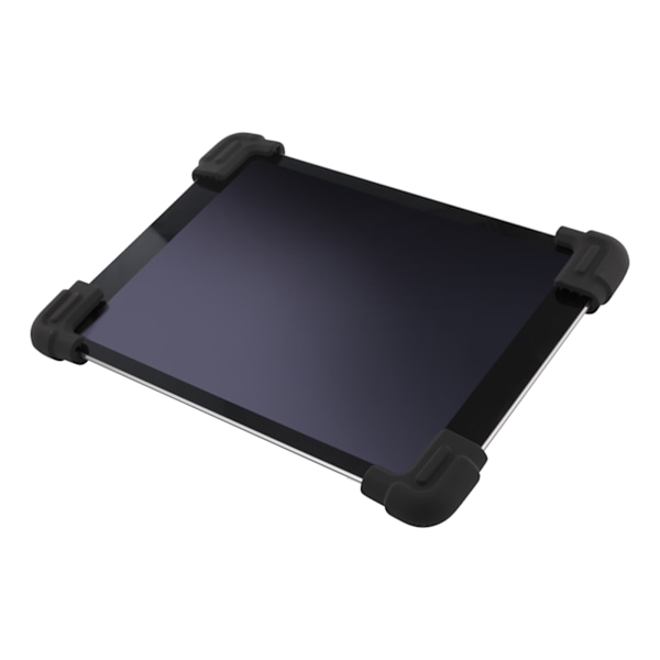 DELTACO cover i silikone til 9-11,6 tommer tablets, tripods, sort Svart