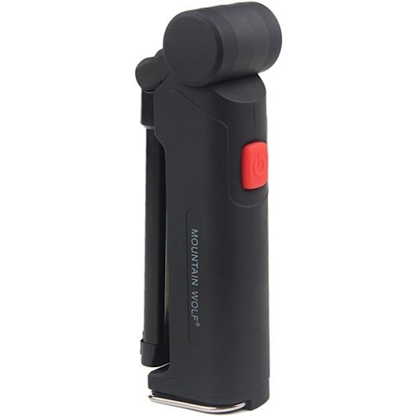 Genopladelig lommelygte 2000mAh, svart