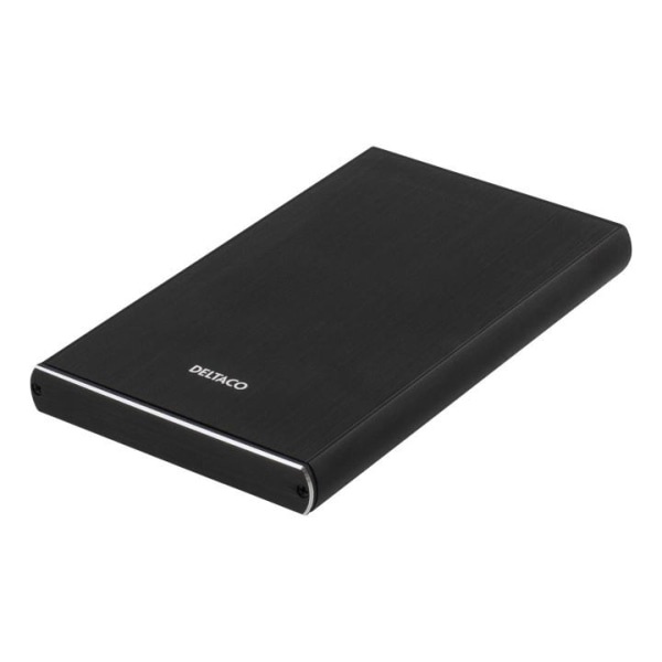 DELTACO externt kabinett 1x2,5" SATA-HDD, USB-C, USB 3.1 Gen 2,