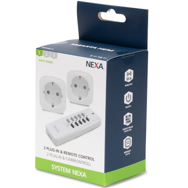 nexa MYCR-2 Plug-in set PÅ/AV x 2