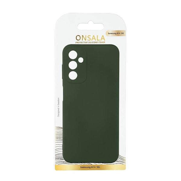 Onsala Backcover Silicone Samsung A14 5G/A14 4G Olive Green Grön