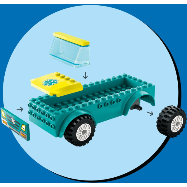 LEGO City Great Vehicles 60403  - Ambulans och snowboardåkare