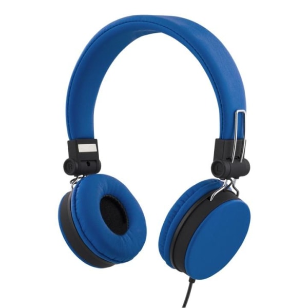 STREETZ kuulokemikrofoni, kokoon taittuva, 1,5m kaapeli, sininen Blå