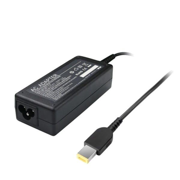 Power adapter for Lenovo T570/T470/L470, 65W, 3,25A, black Sort