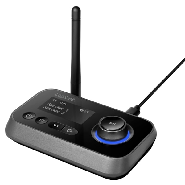 LogiLink Bluetooth 5.0 2-in-1 audiolähetin/vastaanotin
