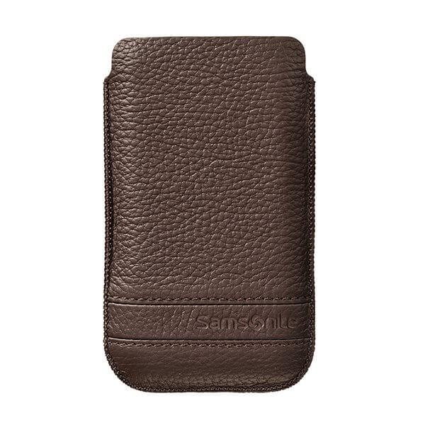SAMSONITE Mobile Bag Classic Leather Small Brown Brun