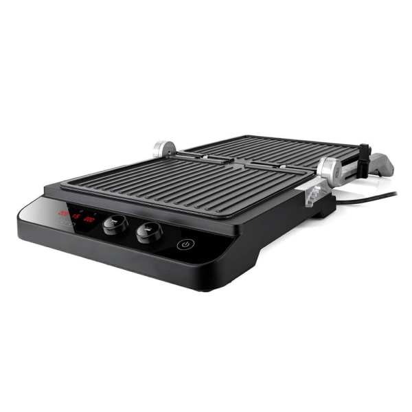 BLACK+DECKER Bordsgrill, Extra Platta 2000W, Borstat Stål