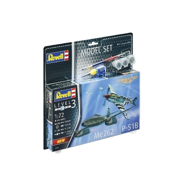 Revell 1:72 Model Set Combat Set Me262 & P-51B