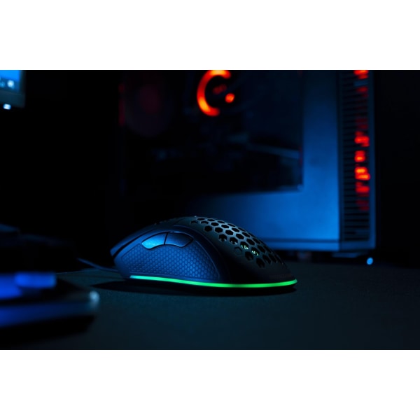 DELTACO GAMING DM210 lightweight gaming mouse, RGB, black