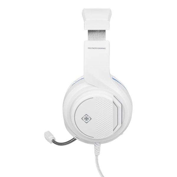 DELTACO GAMING Stereo Gaming Headset for PS5, 1x 3.5mm connector,white