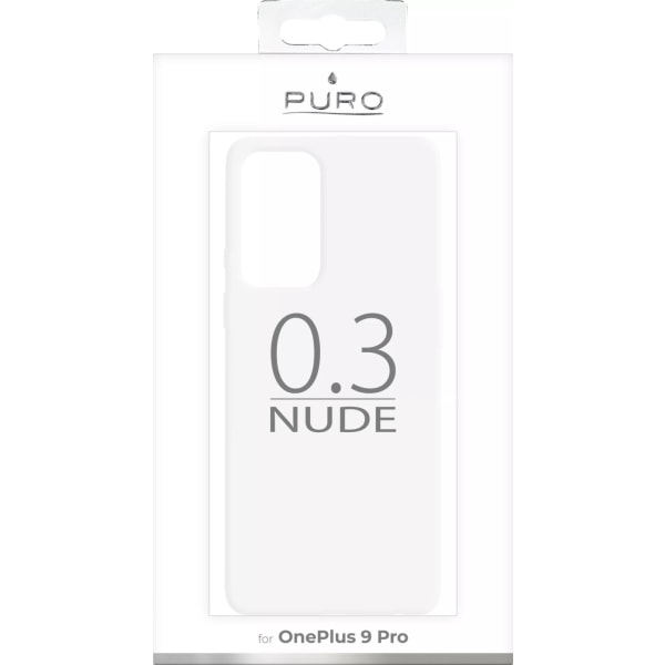 Puro OnePlus 9 Pro 0.3 Nude Cover, gennemsigtig Transparent