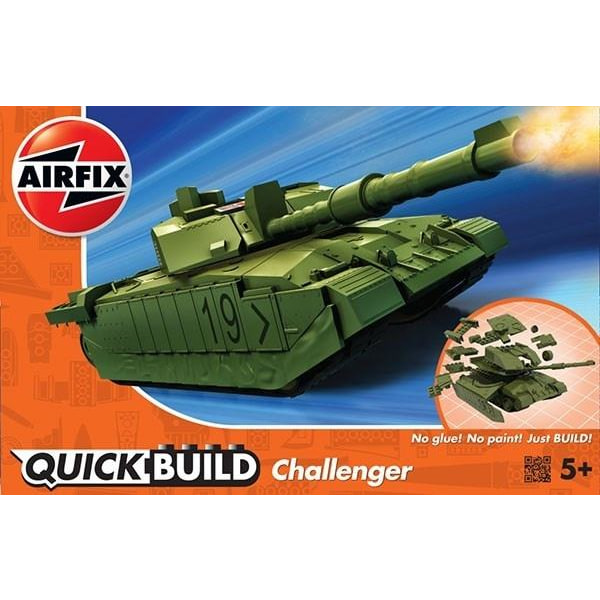 Airfix Quick Build Challenger Tank - Green