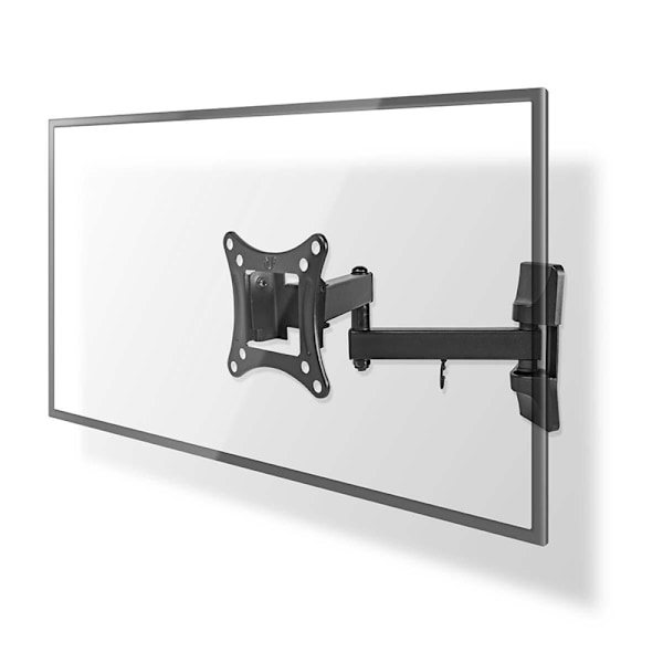 Nedis Tilt och vridbart TV väggfäste | 13 - 27 " | Maximal skärmvikt som stöds: 15 kg | Går att tilta | Roterbar | Minsta väggdistans: 60 mm | Maximal