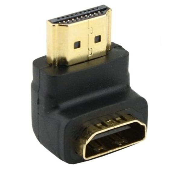 NORDIQZENZ Adapter HDMI hona till vinklad HDMI hane