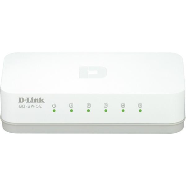 D-link 5-Port Gigabit Easy Desktop Switch, 5-port 10/100Mbps,val