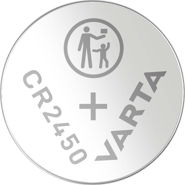 Varta Lithium knappcellsbatteri CR2450 | 3 V DC | 570 mAh | 2-Blister | Silver