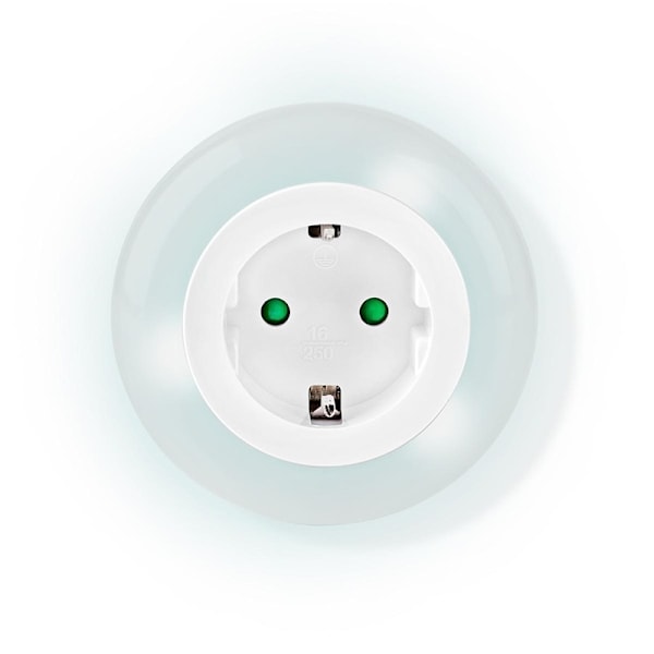 Nedis Plug-In LED Natt Belysning | Dag / natt sensor | 3680 W | 10 lm | Blå / Grön / Vit