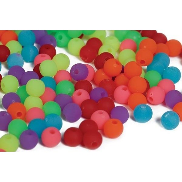 PEARLFUN Pearl`n fun mat 6mm ass farver 125g bøtte