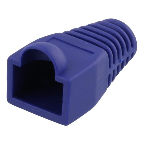 DELTACO RJ45 plug cover, for cables with 5,6mm in diameter, blue