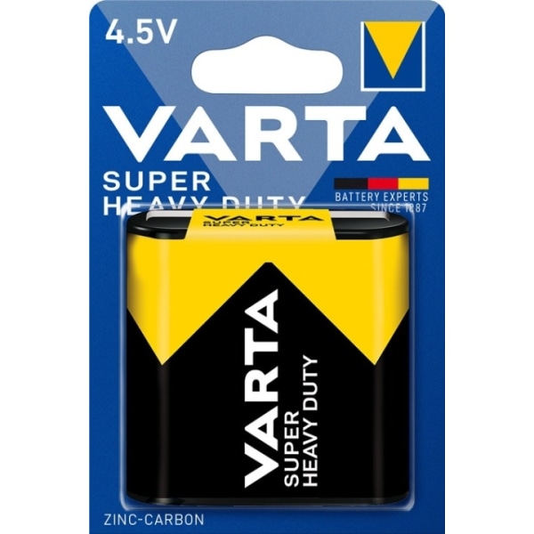 Varta 3R12/Flat (2012) batteri, 1 st. blister Zink- kol batteri,