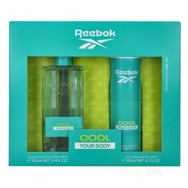 Reebok Cool Your Body Women Giftset 250 ml, Edt Spray 100ml/Body Spray 150ml