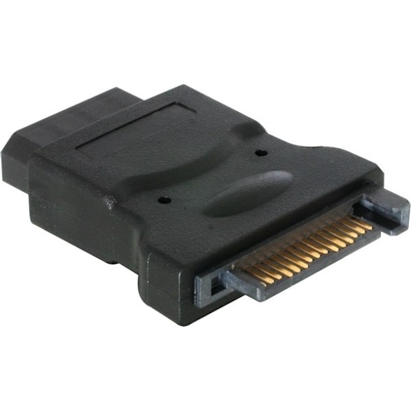 DELTACO virtaliitinsovitin, 15-pin SATA uros - 4-pin Molex naaras