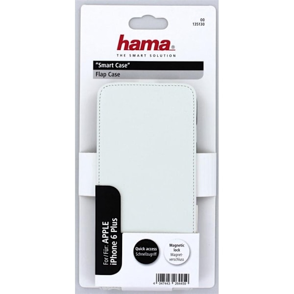 HAMA Mobiltaske iPhone 6/6s PLUS Flip-Front Hvid Læder Vit