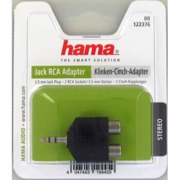 HAMA Audio Adapter 3,5mm Han-2 Phono Hun ST