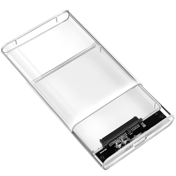 LogiLink Hårdiskkabinett 2,5" USB 3.0 Skruvfri design Transparent