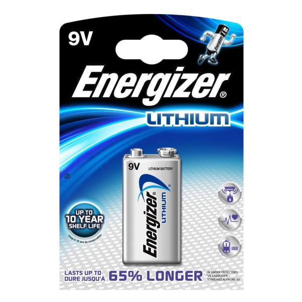 Energizer Batteri 9V/6LR61 Ultimate Lithium 1-pak