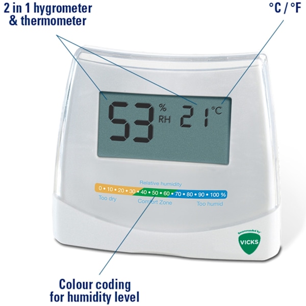 2 in 1 Hygrometer & Termometer