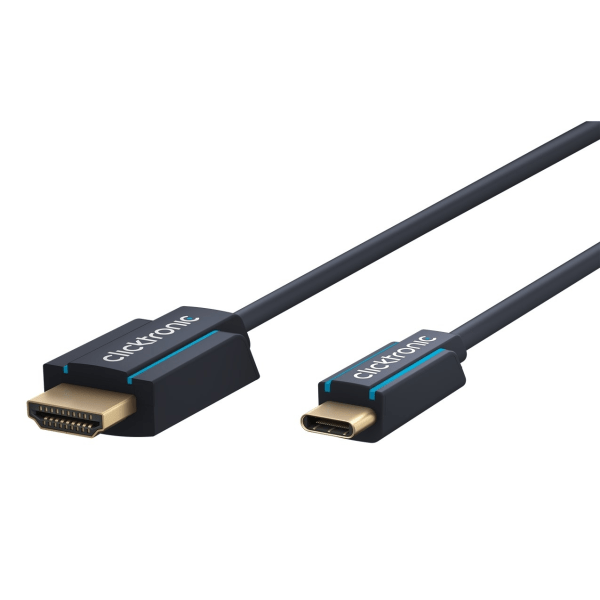 ClickTronic-sovitinkaapeli USB-C™:stä HDMI™ Premium -kaapeliin | U