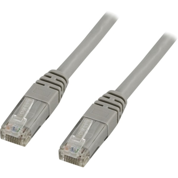 DELTACO U/UTP Cat6 patchkabel 0,75m, grå (TP-607)