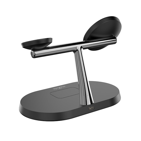Maxlife MXWC-03 - 3-i-1 Trådløs Ladestation, 15W, Sort