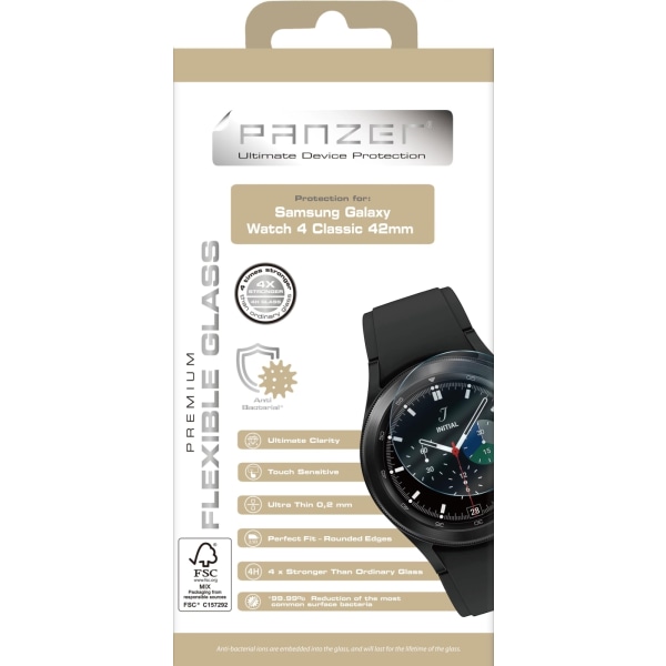 panzer Samsung Galaxy Watch 4 Classic 42mm Flexible Glass Transparent