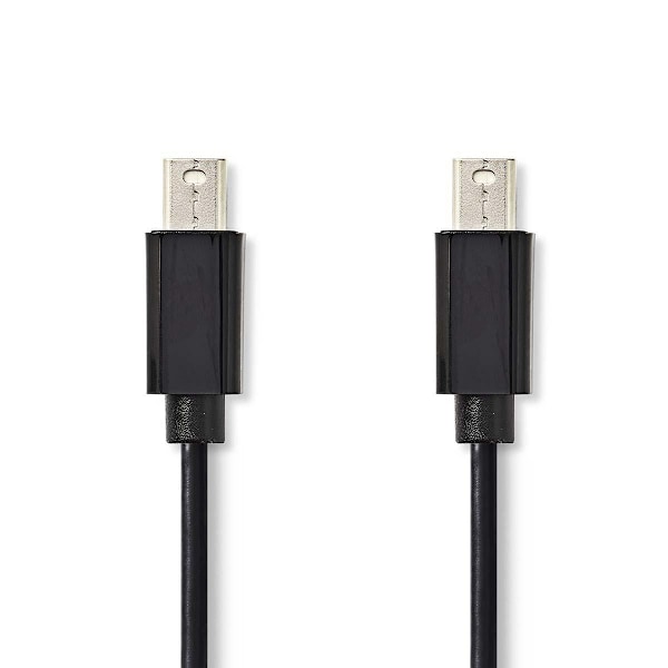 Nedis Mini Displayport-kabel | DisplayPort 1.2 | Mini DisplayPort Hane | Mini DisplayPort Hane | 21.6 Gbps | Nickelplaterad | 1.00 m | Rund | PVC | Sv