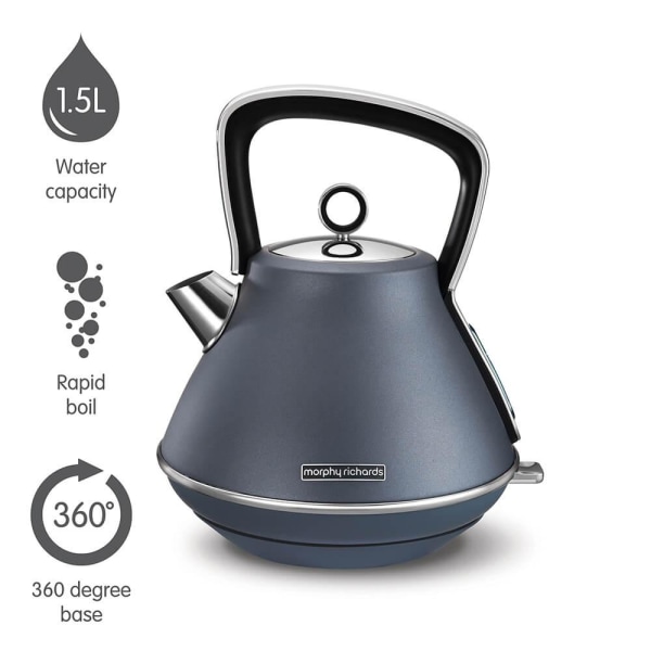 Morphy Richards Kettle Evoke Steel Blue