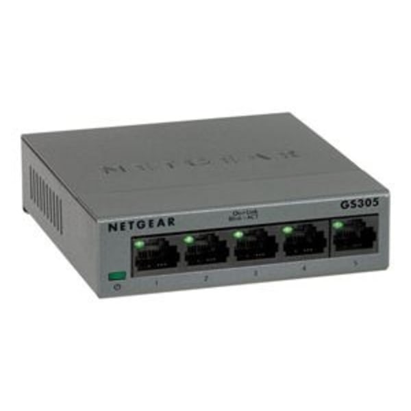 Netgear 5PT GIGE UNMANAGED SW 300-SERIES Svart