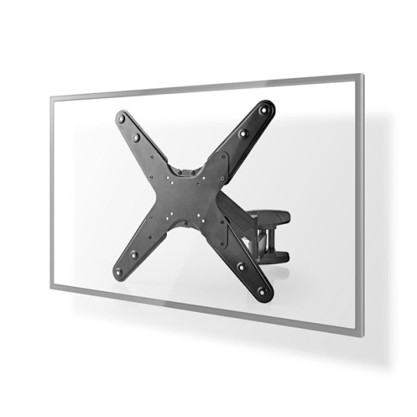 Nedis Verticalt TV Väggfäste | 23 - 55 " | Maximal skärmvikt som stöds: 30 kg | Vertikal rörelse: 0-282 mm | Minsta väggdistans: 61 mm | Maximalt vägg Svart