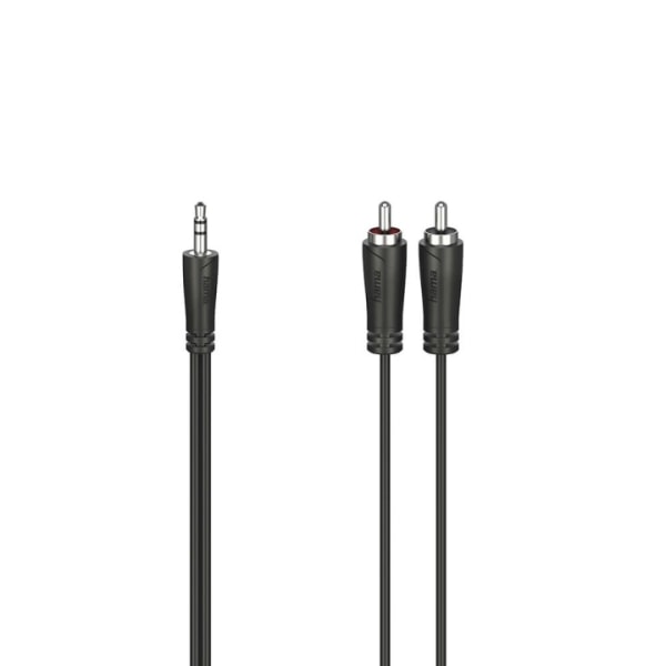 Hama Cable Audio 3.5-2x RCA Black 0.75m