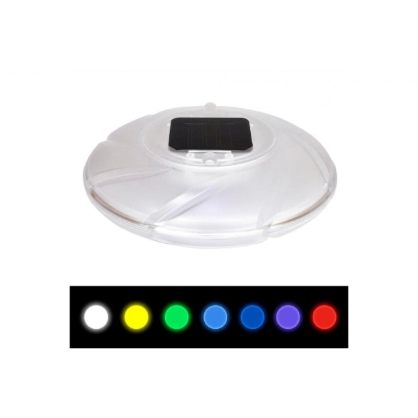 Bestway Flytande Poolbelysning LED-solcellslampa, 7 färger, 18cm