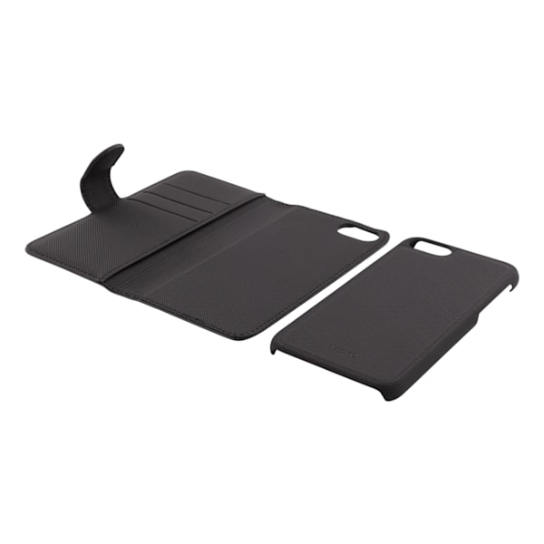 DELTACO wallet case 2-in-1, iPhone 6/6s/7/8/SE (2020/2022), magnetic Svart