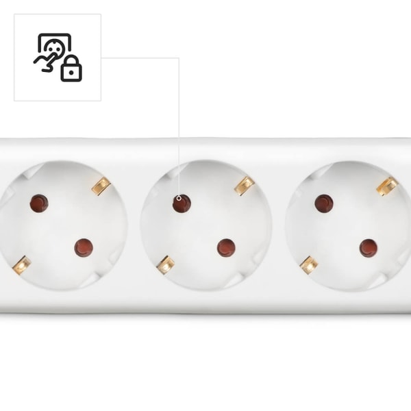 Hama Power Strip 6-way Switch White 3.0m